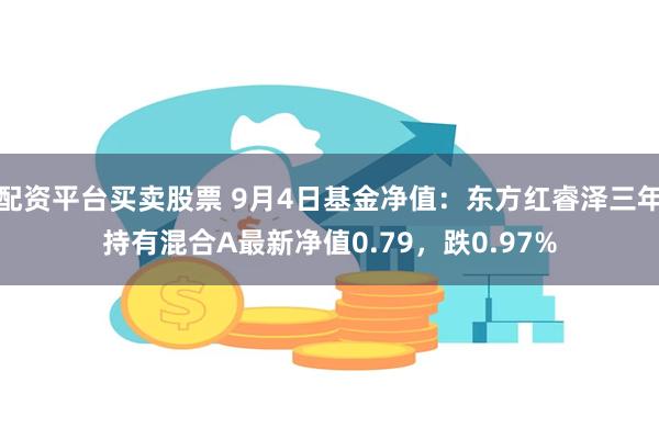 配资平台买卖股票 9月4日基金净值：东方红睿泽三年持有混合A