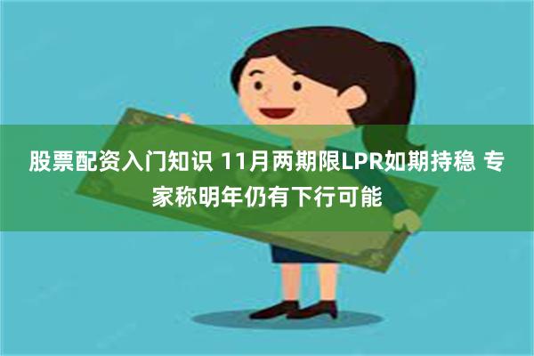 股票配资入门知识 11月两期限LPR如期持稳 专家称明年仍有