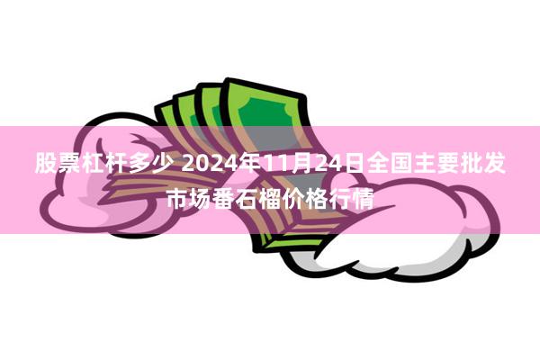 股票杠杆多少 2024年11月24日全国主要批发市场番石榴价